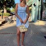 Bluebell Bliss Ruffle Romper