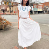 Deja Vu Bubble Maxi Skirt