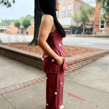Strapless Polka Dot Pants