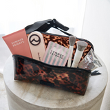 Tortoiseshell Bow Jelly Cosmetic Bag