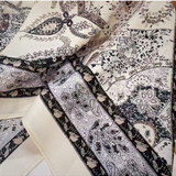 Sloane Ivory Paisley Print Triangle Scarf