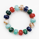 Harper Multi Color Oval Stretch Bracelet