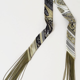 Printed Fringed Detail Scarf - 1