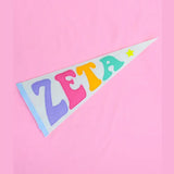 Sorority Rainbow Pennant Flag