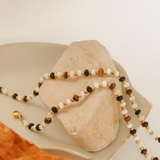 Dakota 18K Gold Beaded Boho Necklace