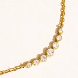 Valerie Crystal Station Chain Necklace