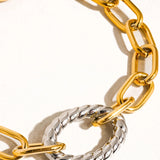 Henriette Two Tone Bold Chain Bracelet