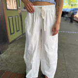 Wish It Wide Leg  - White