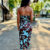 Sienna Oasis Strapless Fringe Belt Midi Dress