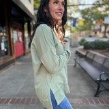 Modern V-Neck Weekender - Avocado