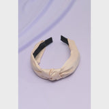 Wide Knotted Satin Headband