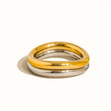 Andrée Double Two Tone Ring