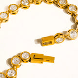 Amity Round Rhinestone Bracelet