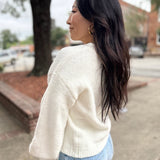 Ivory Cozy Chic Knit Cardigan