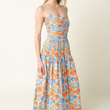 Marigold Sky Smocked Maxi Dress