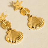 Vesta Summer Seashell Earring