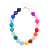 Poppy Rainbow Gumball Beaded Necklace