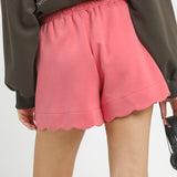 Coral Cloud Scallop Lounge Shorts