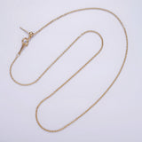 18" 16K Gold Filled Dainty Cable Slider Chain Necklace