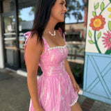 Dara Pink Romper