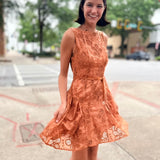 Sienna Bloom Embroidered Mini Dress