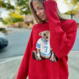 Red Teddy Bear Sweater