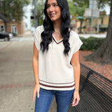 Fletcher Sweater Vest - Crystal