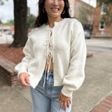 Ivory Cozy Chic Knit Cardigan