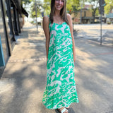 Ocean Waves Cami Swing Maxi