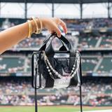 Game Day Clear Stadium Crossbody Jelly Bag - Midnight Black