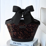 Tortoiseshell Bow Mini Jelly Cooler Tote Bag