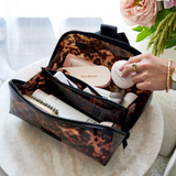 Tortoiseshell Bow Jelly Cosmetic Bag