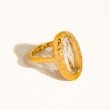 Avery 18K Gold Plated Crystal Statement Ring
