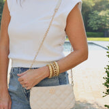 Livi Crossbody Cream Quilted
