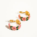Jocelyn Floral C-Hoop Earring