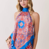 Sienna Paisley Scarf Halter Top