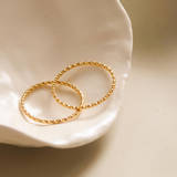 Elara 18K Gold Plated Braided Ring