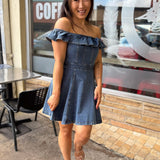 Denim Sweetheart Dress