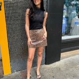 Leopard Print Mini Skirt