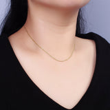 16" Gold Filled 1.2mm Dainty Cable Chain Necklace