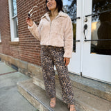 Brown Leopard Kate Pants