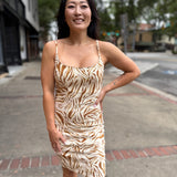 City Boheme Stretch Zebra Mini Dress