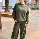 Army Olive Soft Surf Wash Mockneck