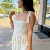 Ivory Perry Laced Romper