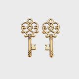 Gold Antique Key Charm