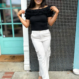 In The Moment Ruffle Top