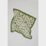 Flowery Silky Bandana Scarf