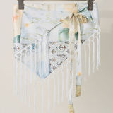 Elephant Print Fringe Scarf - 12