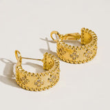Ismaël Vintage Floral Hoop Earring