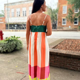 Striped Maxi Casual Dress